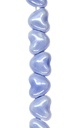Cerámica 10mm corazón azul x 10un