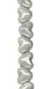 Cerámica 10mm corazón gris