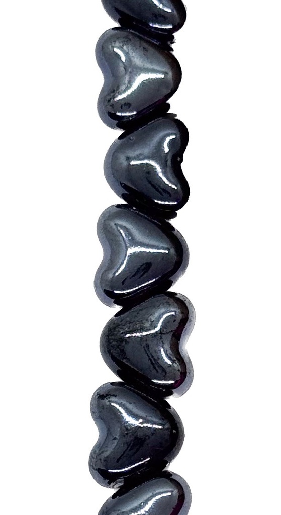 Cerámica 10mm corazón peltre x 10un