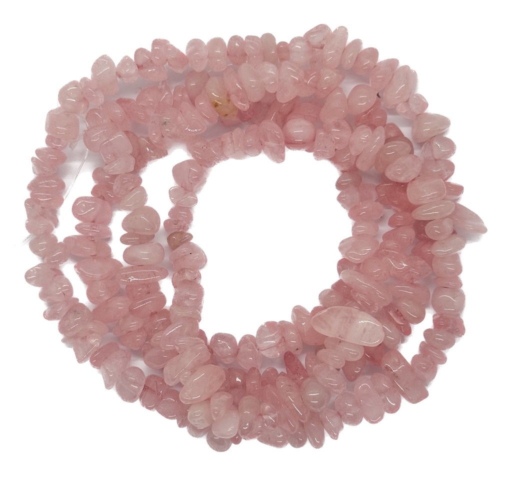 Escallas cuarzo rosa x tira    