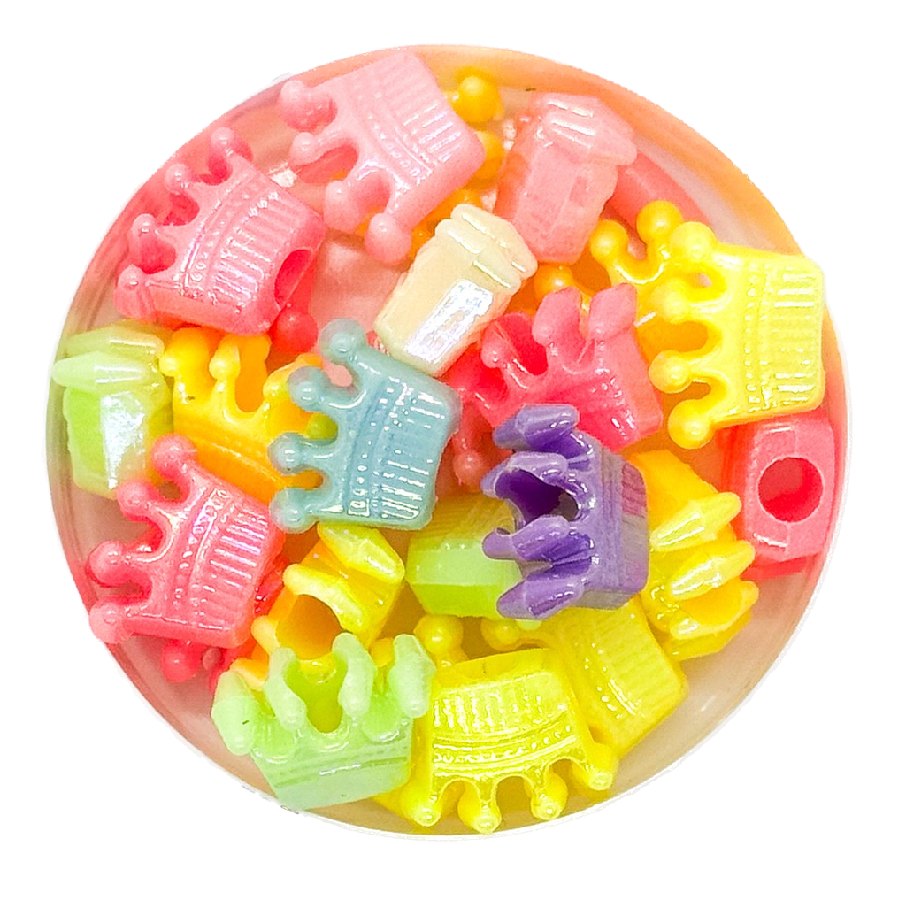  Plástico infantil pastel brillo corona x 10gr. 