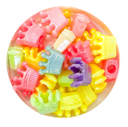  Plástico infantil pastel brillo corona x 10gr. 