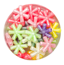  Plástico infantil pastel brillo flor #1 x 10gr.    