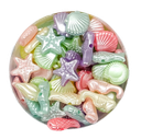  Plástico infantil pastel perlado mar surtido x 10gr.    