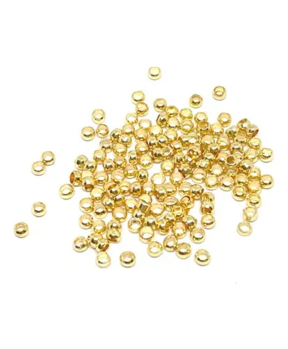 Apreta tanza dorado 2.5mm x 2 g. 