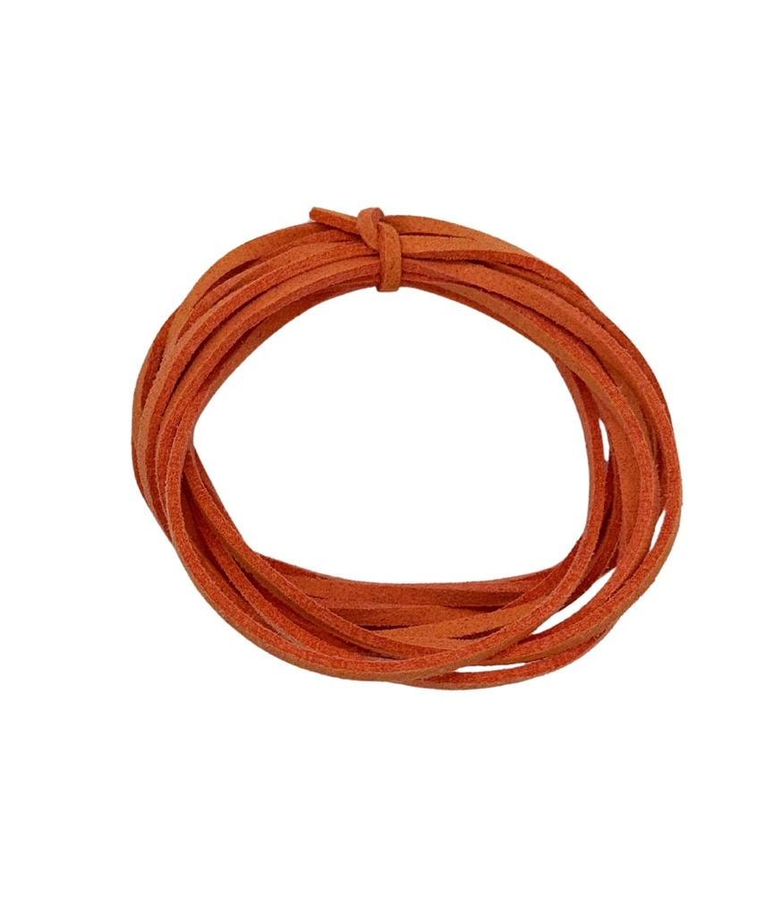 Cordón gamuza 3mm naranja intermedio