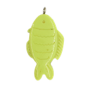 Pez resina labrado c/pitón verde claro x 1un  