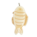 Pez resina labrado c/pitón natural x 1un 