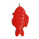 Pez resina labrado c/pitón naranja x 1un  