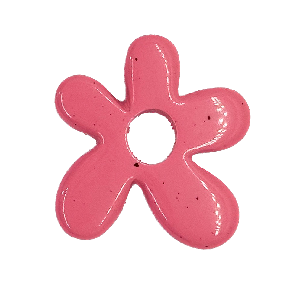 Flor resina (mod 1) rosa x 1un   