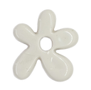 Flor resina (mod 2) blanca x 1un 