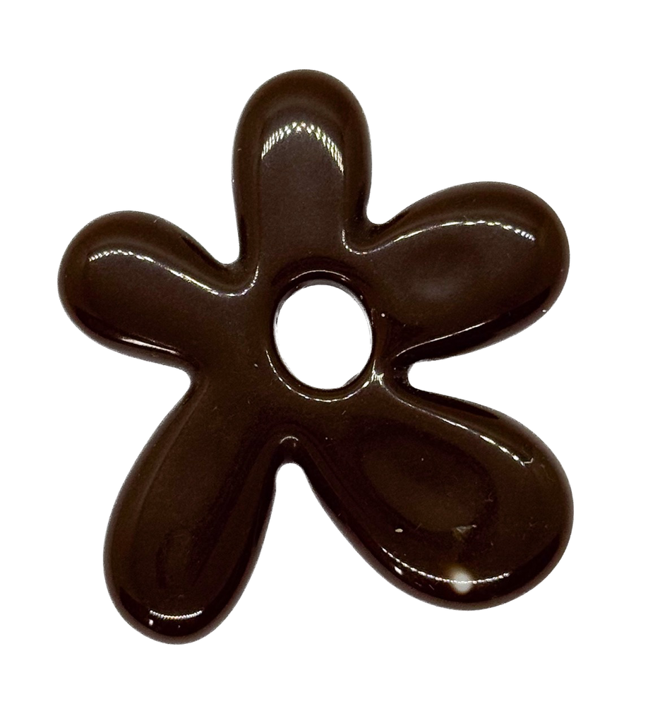 Flor resina (mod 2) marrón x 1un  