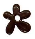 Flor resina (mod 2) marrón x 1un  