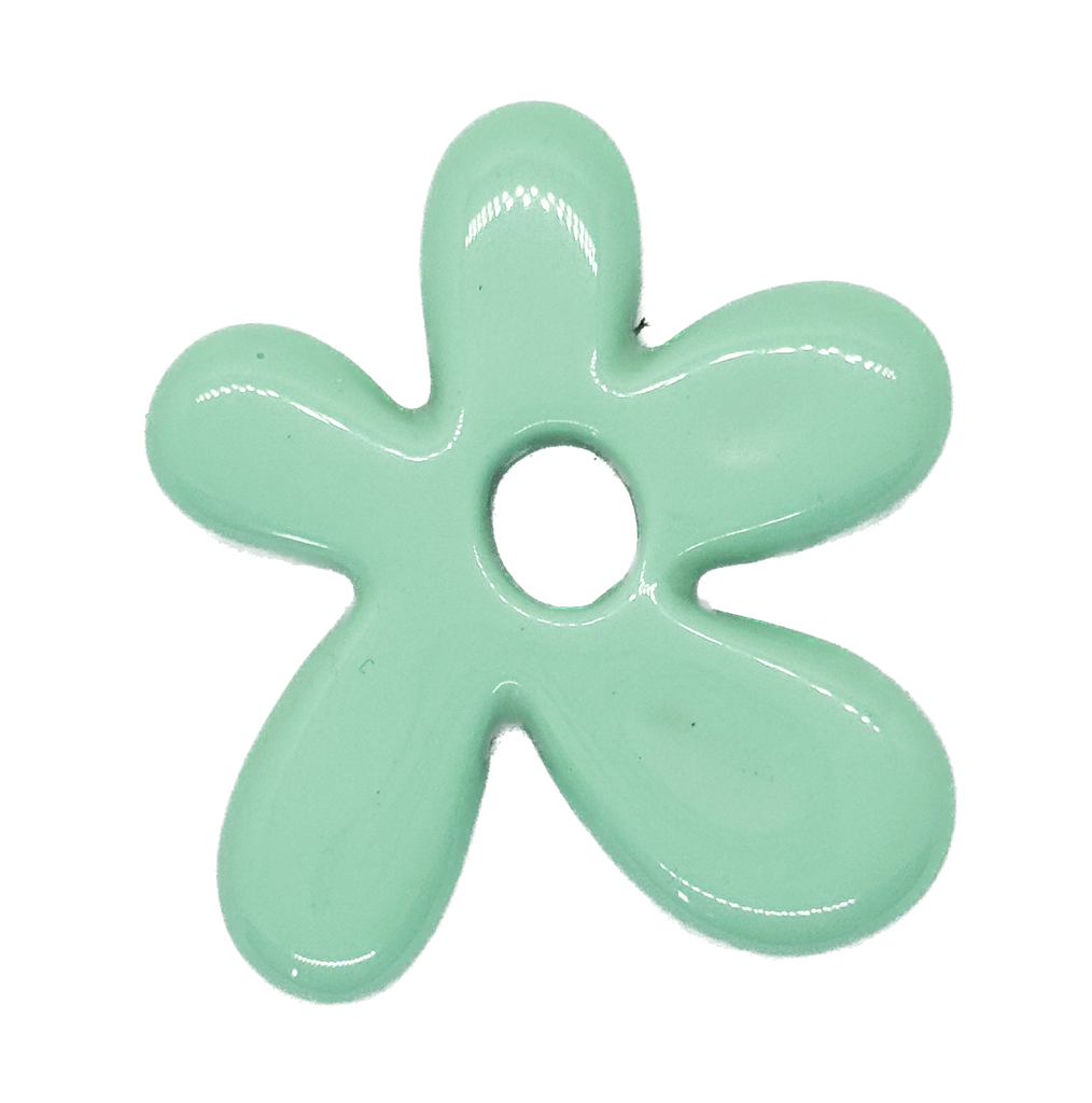 Flor resina (mod 2) aqua x 1un 