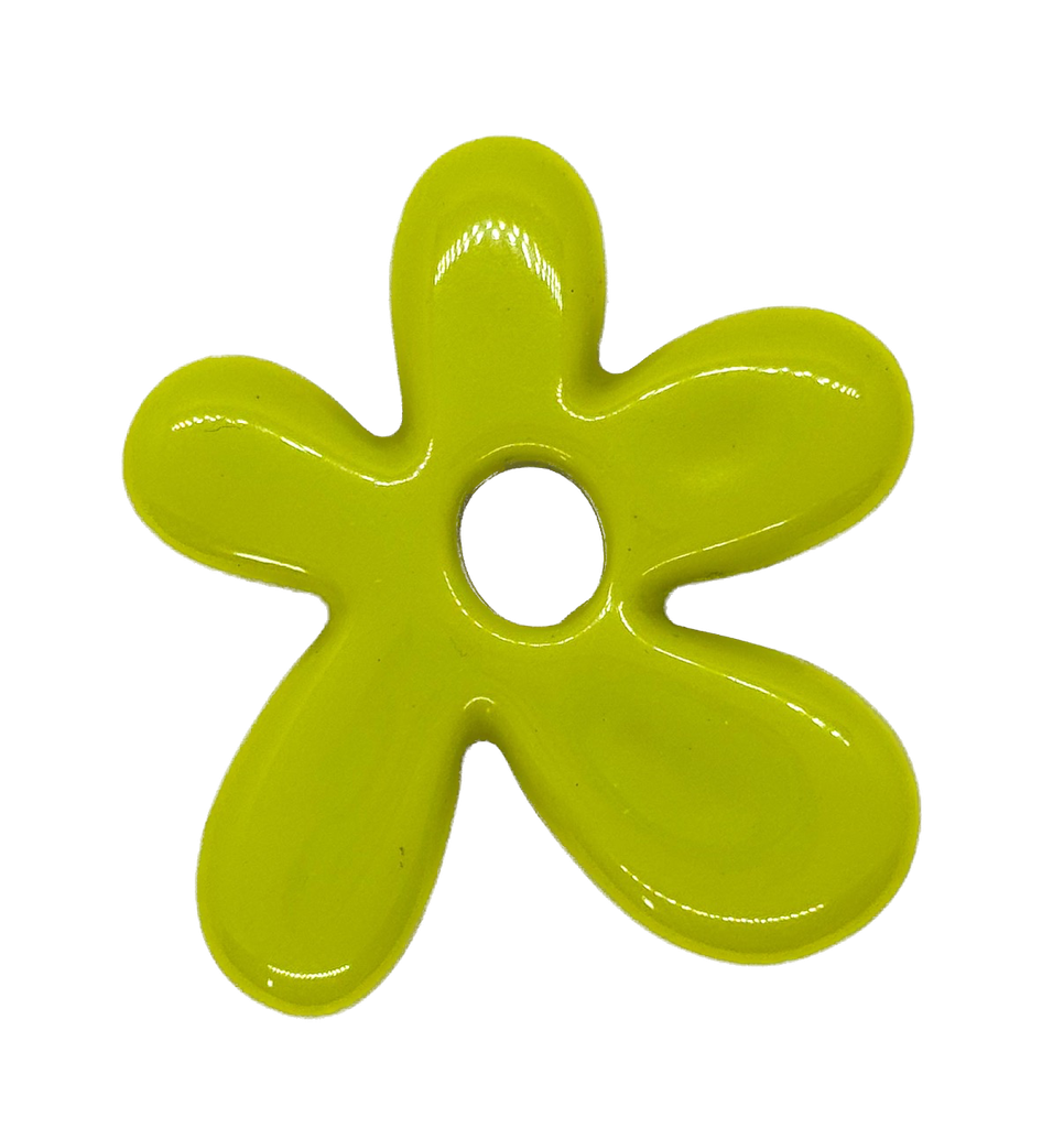 Flor resina (mod 2) verde x 1un  