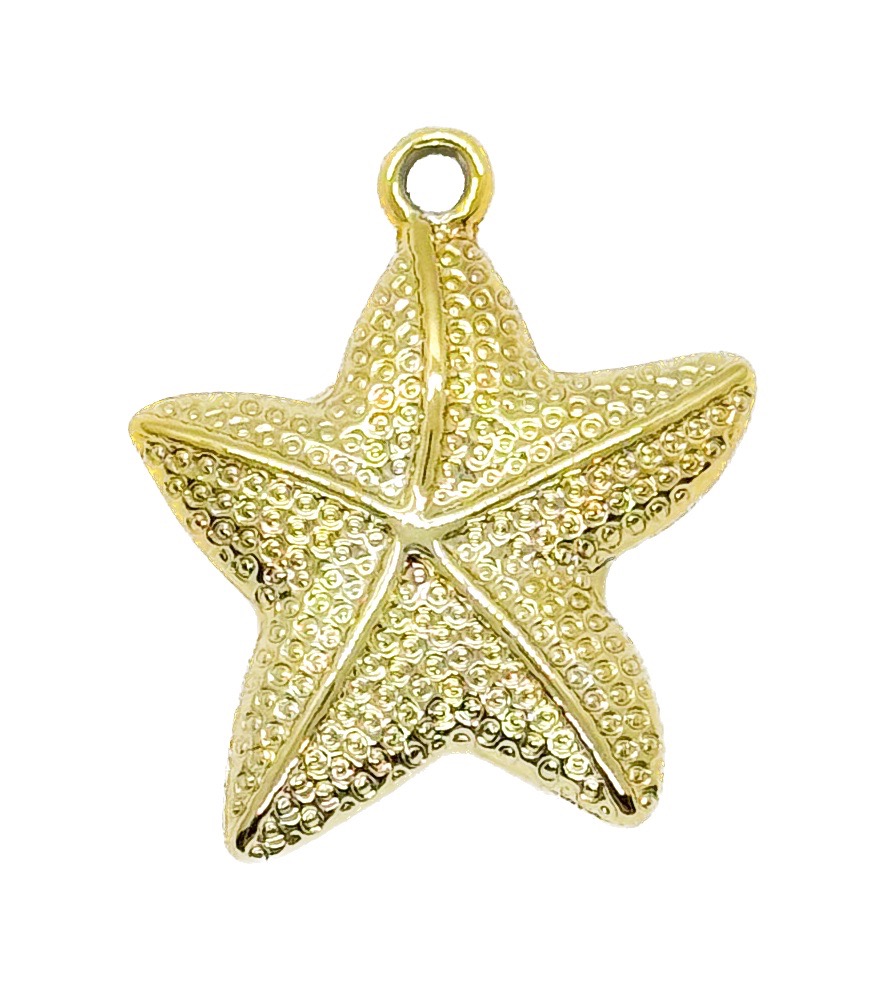 CCB dije estrella dorada chica x 1un 