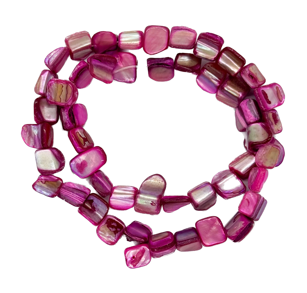 Tira nacar chispita rosa 40cm x 1un  