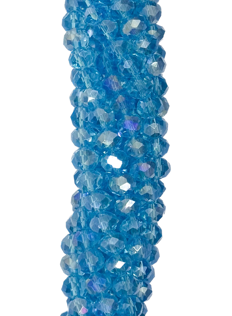 Cristal de roca 6mm celeste transparente tornasol (GB)