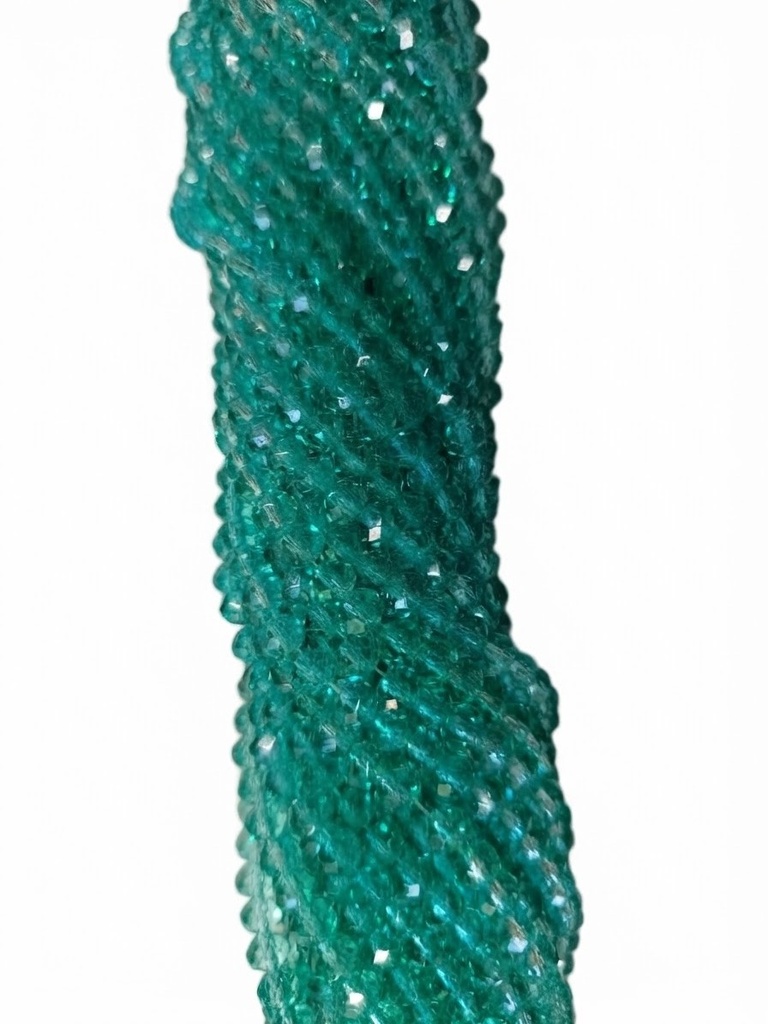 Cristal de roca 6mm verde agua osc. transparente (GE)