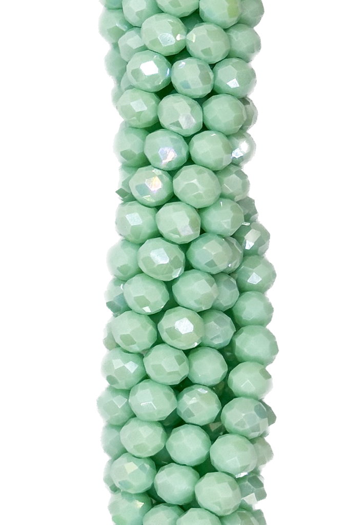 Cristal de roca 6mm aqua pastel tornasol 