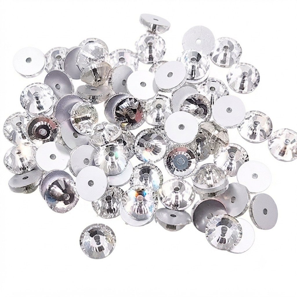 Strass vidrio Bordar Loch Rose 4mm cristal x 1440un