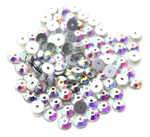 Strass vidrio Loch Rose 3mm p/coser tornasol x 10gr
