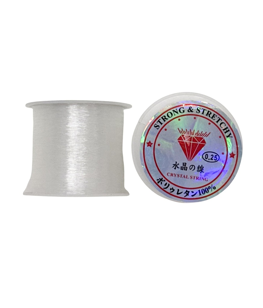 Tanza rígida 0,25mm x 100 mts. 