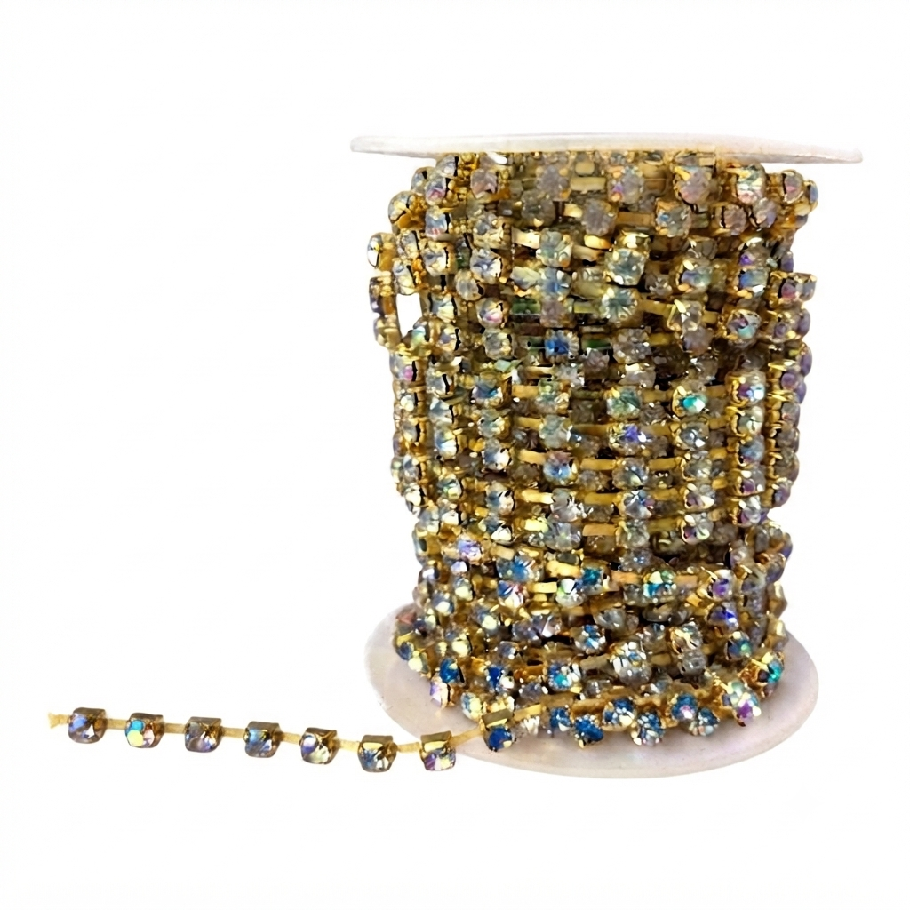 Strass cristal SS28 base oro #tornasol x 10Y 