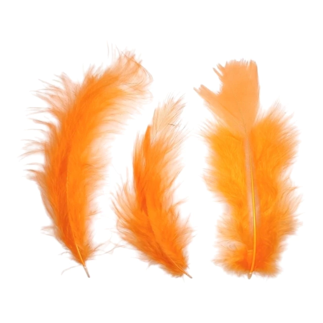 Plumas Gallito naranja 