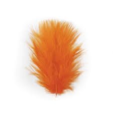 Plumas marabú finas naranja