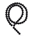 Bolita agata lisa negra 6mm x tira  