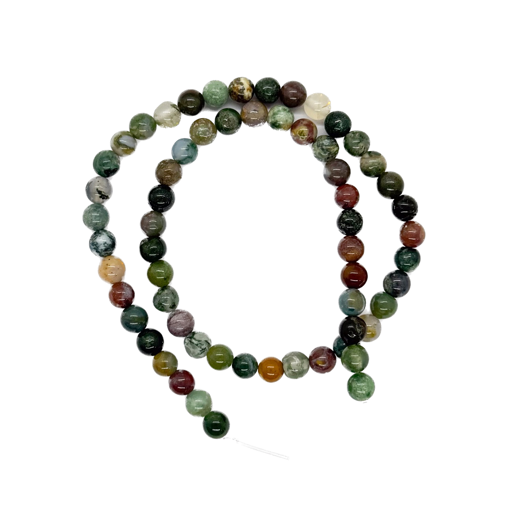 Bolita agata india 6mm x tira   