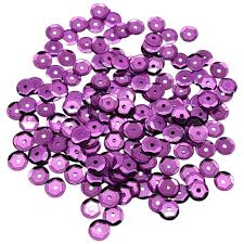 Lentejuela metal 6mm lila