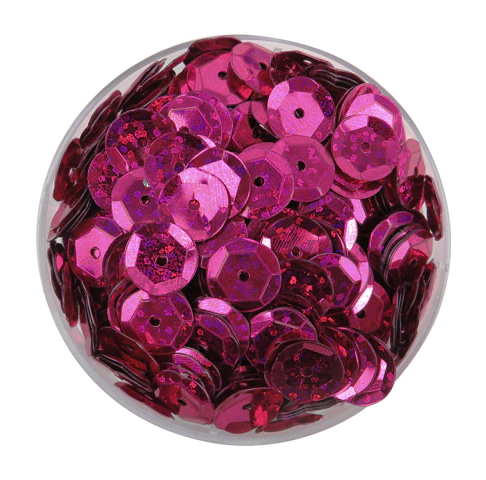 Lentejuela láser 8mm fucsia 