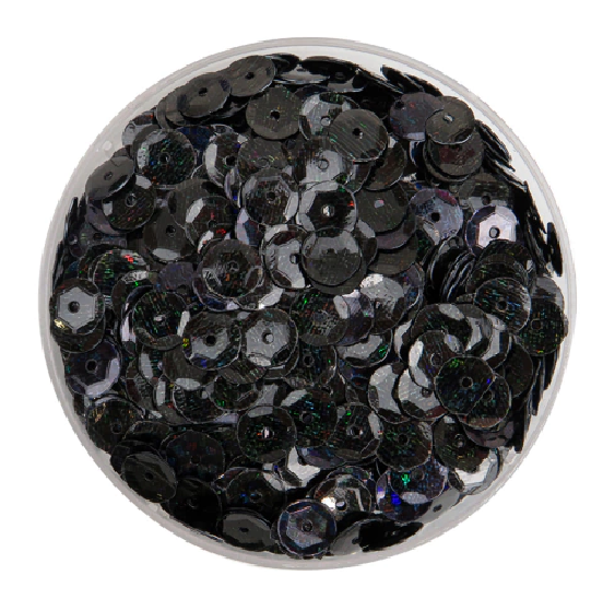 Lentejuela láser 8mm negra 
