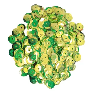 Lentejuela metal 8mm verde manzana   