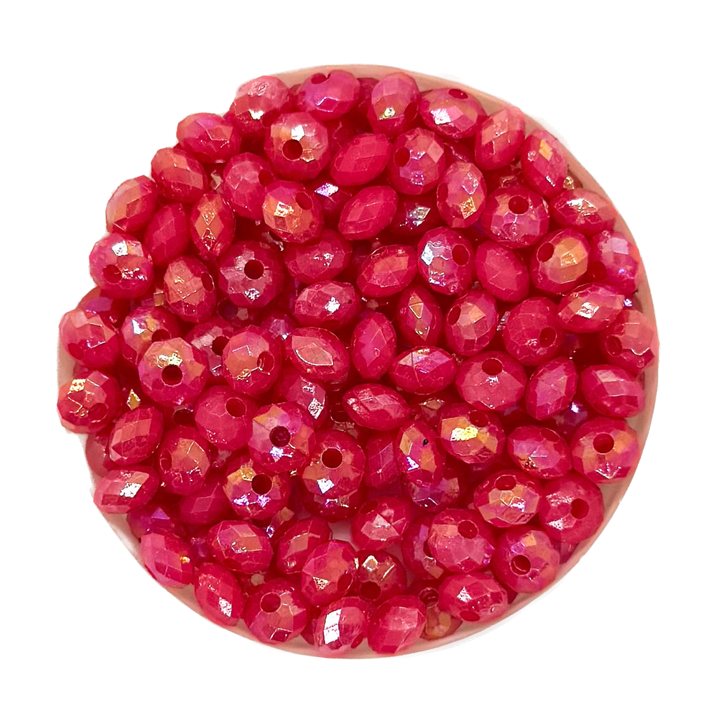 Dona acrílica facetada 6mm x 10gr #027 