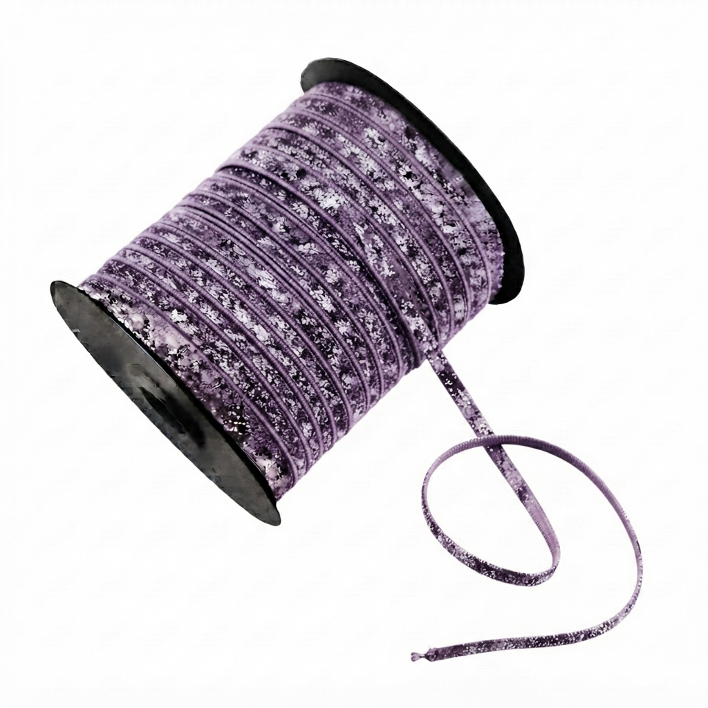 Cinta glitter 5mm lila