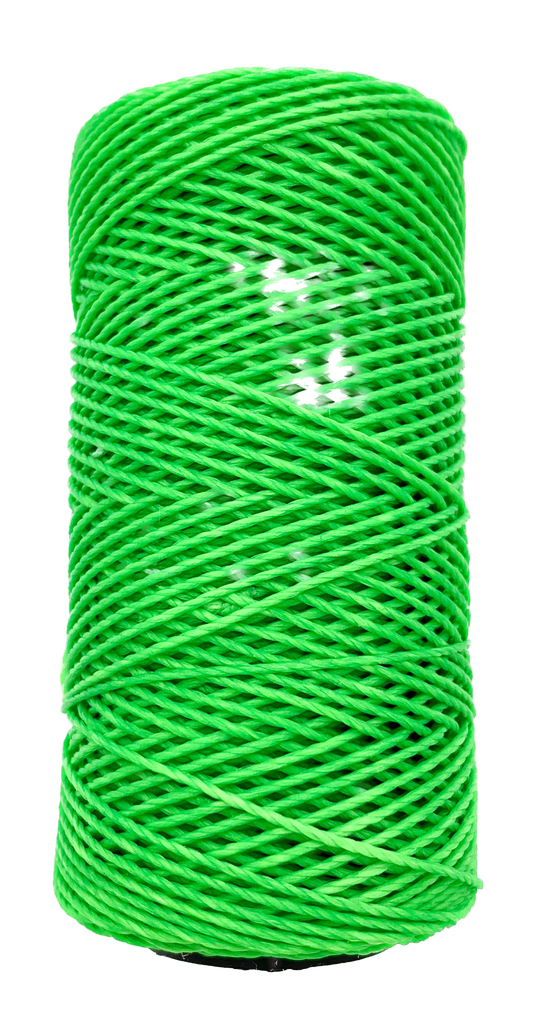 Hilo encerado verde fluor 
