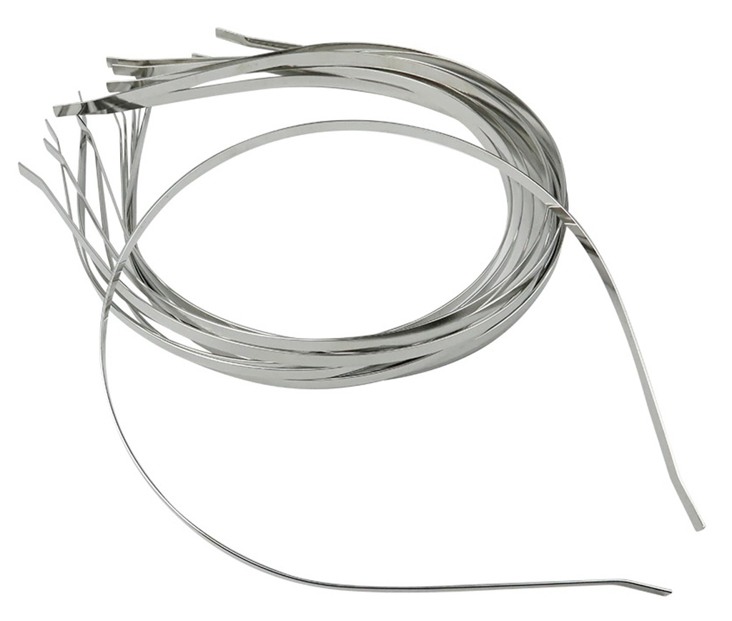 Vincha metálica niquel 4mm 