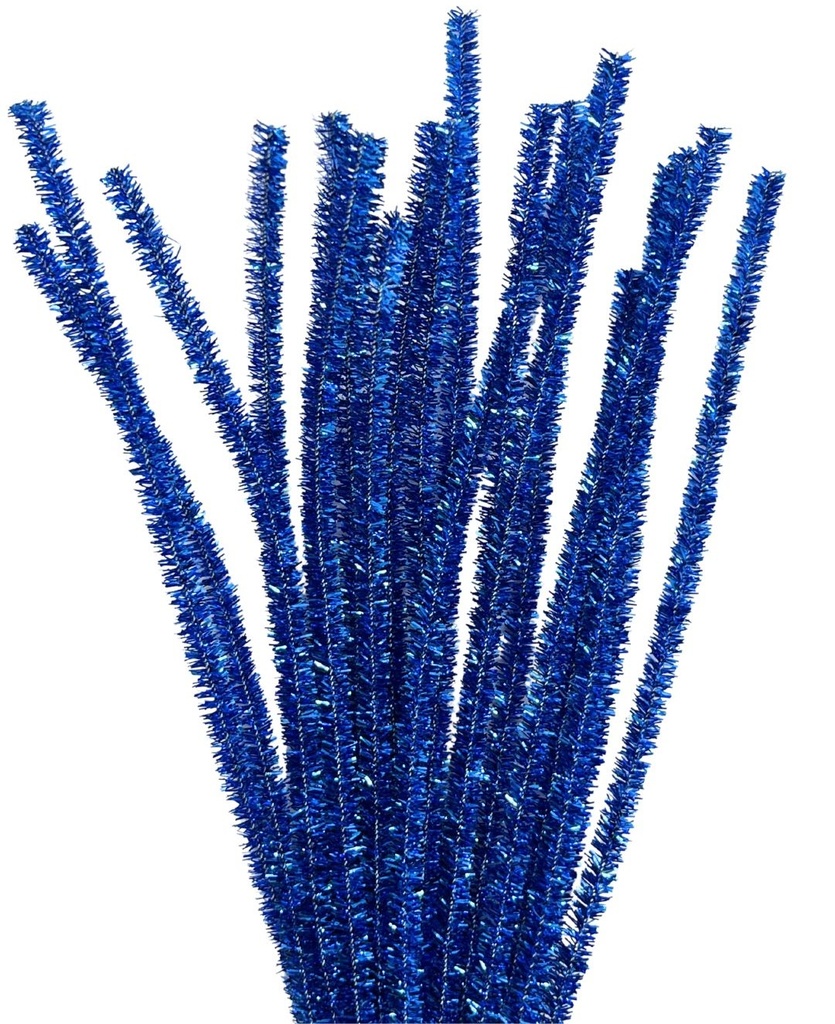 Limpia pipa lurex azul x 10 un.   