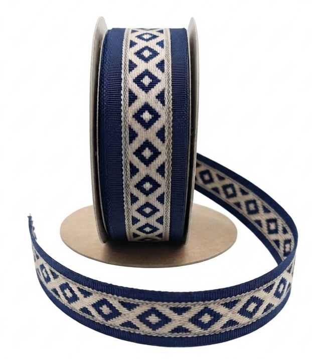Cinta Brooklyn Pampa Azul 20mm x 10mt  