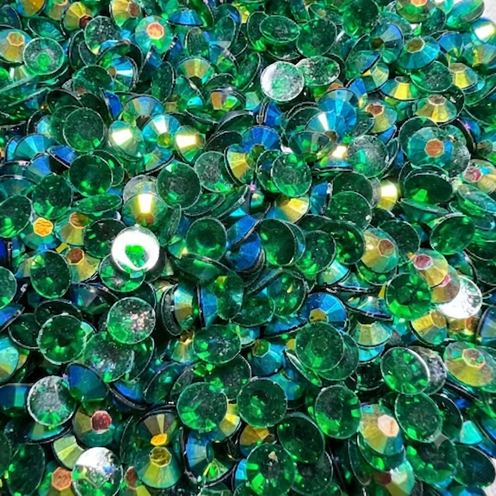 Strass resina SS20 AB verde #24 x 50gr. 
