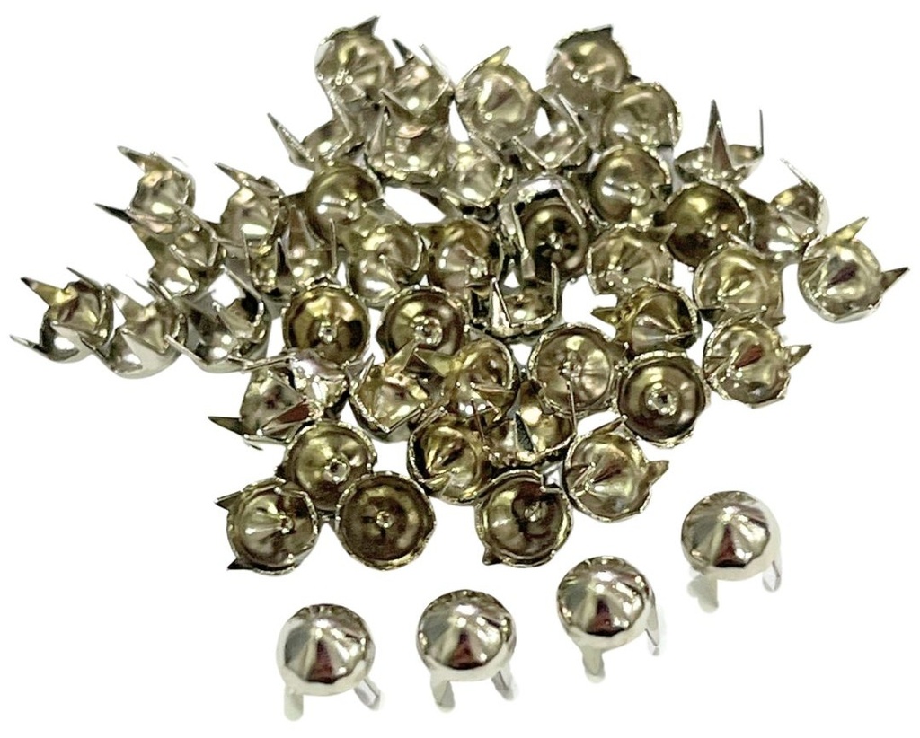 Tacha níquel redonda conica 5x5mm x 50un.  