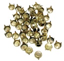 Tacha dorada redonda plana 5x5mm x 50un.   