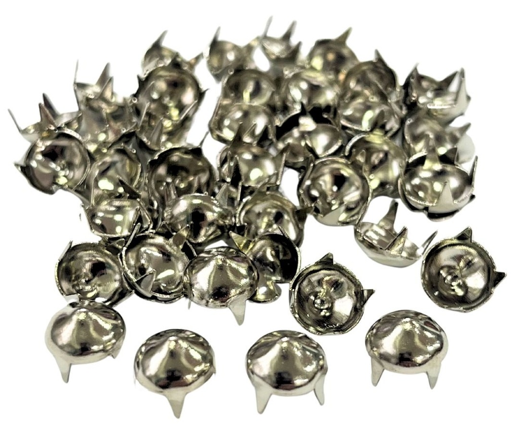 Tachas níquel redondas cónica 8mm x 50un.  