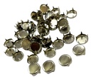 Tachas níquel redondas plana 9,5mm x 50un.  