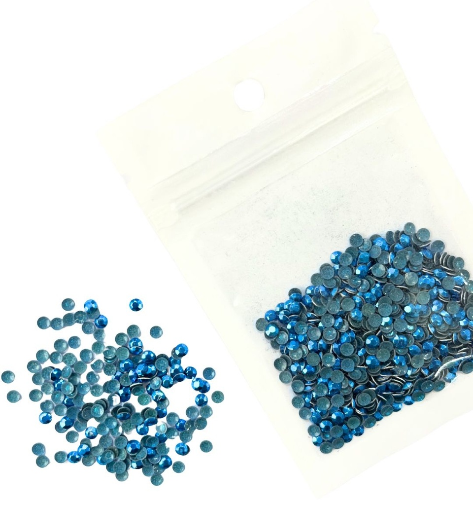 Tachas termopegables turquesa 3mm x 5gr    
