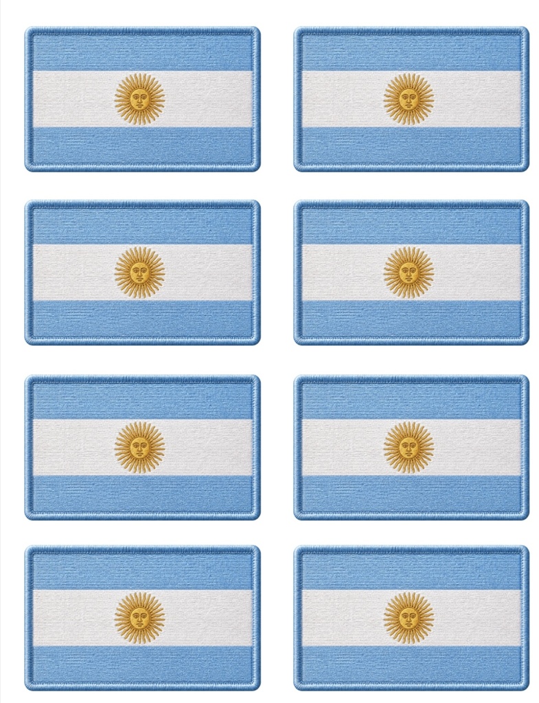Transfer DTF símil bordado 01 mundial 01 x 1 hoja 