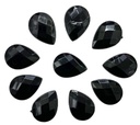 Gemas termopegables negra gota 13x18mm x 10un    